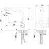 Смеситель для кухни LEMARK COMFORT LM3061PSH
