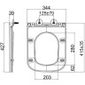 Унитаз LEMARK FLOREX подвесной безободковый, сиденье микролифт, смыв вихревой Торнадо 3.0, белый глянец 9614001