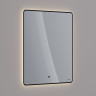 Зеркало LEMARK MIOBLACK 70х80 см с интерьерной подсветкой, с подогревом LM70ZM-black